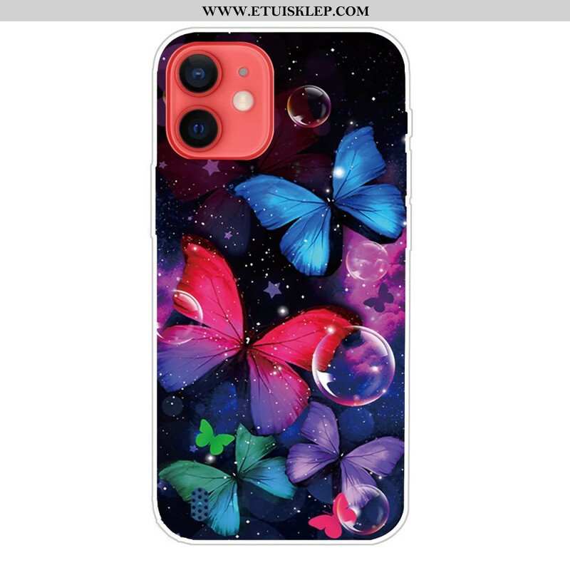 Etui do iPhone 13 Mini Elastyczne Motyle